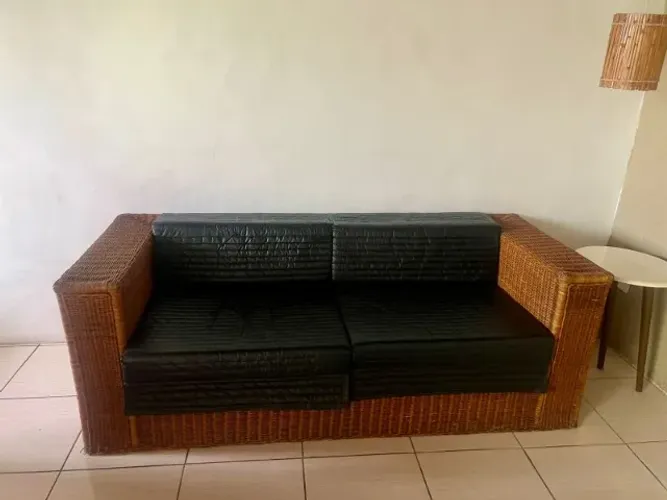 Sofá Indiano 4 Lugares de Couro