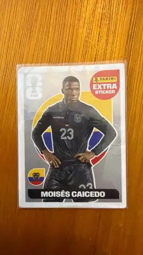 FIGURINHA LEGEND - MOSÉS CAICEDO - PRATA