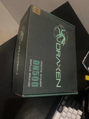 Fonte Gamer Draxen DN500 500W 80 Plus Bronze - Nunca Usada, na Caixa