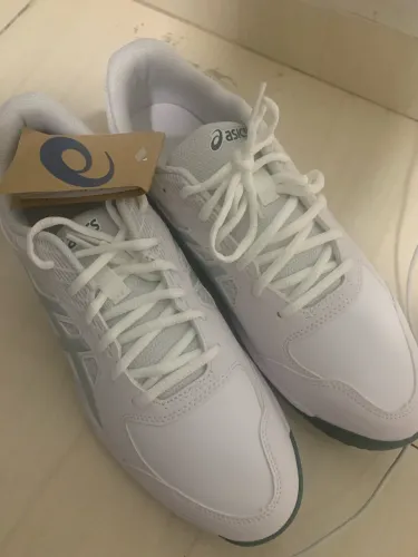 Tênis ASICS Court Slide 4 - Masculino - Branco/Verde - TAM 42