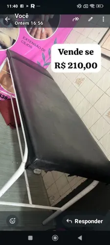 Cadeira para cílios e sobrancelhas