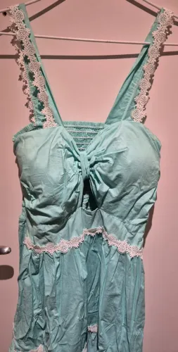 Vestido Longo Azul Turquesa