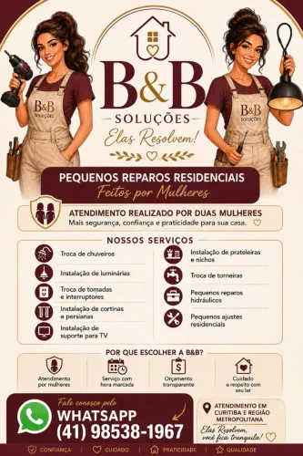 Pequenos Reparos Residenciais | Atendimento por Mulheres | Curitiba | "Marido de Aluguel"