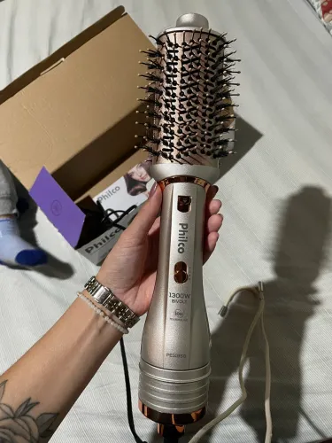 Escova Secadora Philco 3 acessórios 1300W Bivolt PES19SG - Bivolt