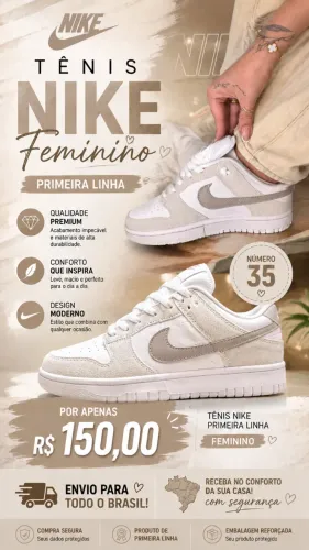 Tênis Nike feminino primeira linha