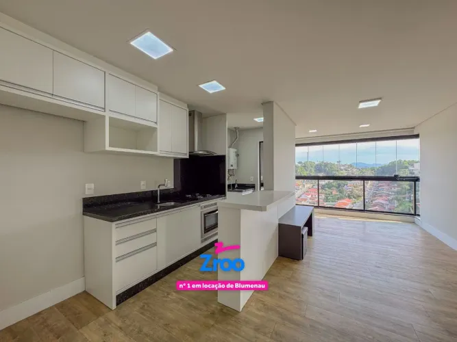Apartamento com 2 dormitórios para alugar, 71 m² por R$ 2.600/mês - Fortaleza - Blumenau/S