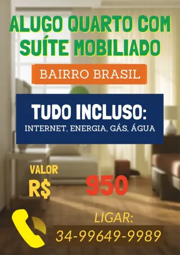 ALUGO SUITE BAIRRO BRASIL