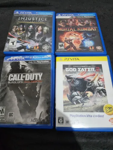 4 jogos para ps vita por 200 reais