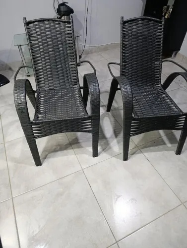 2 Cadeiras de junco