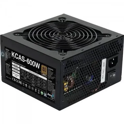 FONTE PC 600W KCAS AEROCOOL PFC ATIVO 80 PLUS BRONZE - LOJA DADO DIGITAL