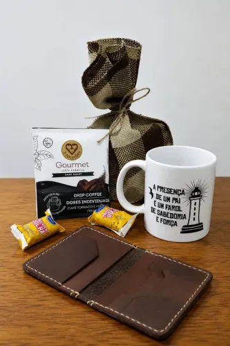 Kit ALBATROZ Dia dos Pais! CARTEIRA + CANECA