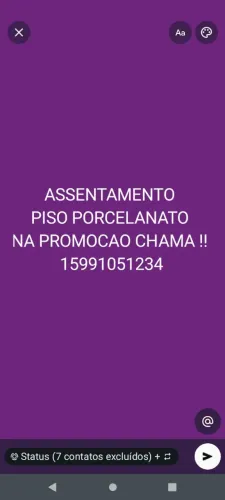 Pisos e porcelanato cerâmica *