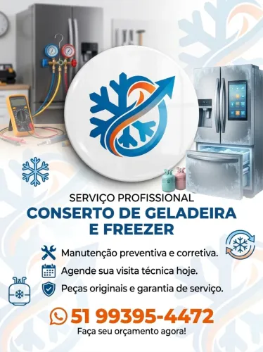 Conserto secadoras e geladeiras 
