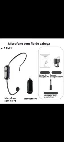 MICROFONE SEM FIO DE CABEÇA