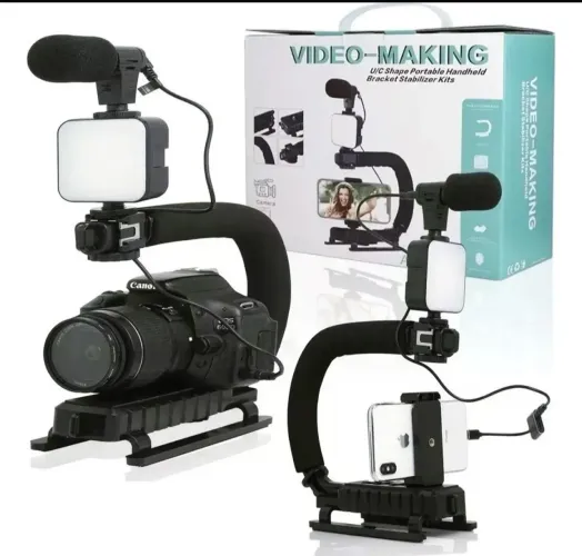 KIT PRODUÇÃO E VLOGGING DE VÍDEO U/C IDEAL PARA CRIADOR ES DE CONTEÚDO