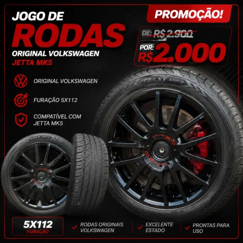 JOGO DE RODA MK5 original aro17 5x112