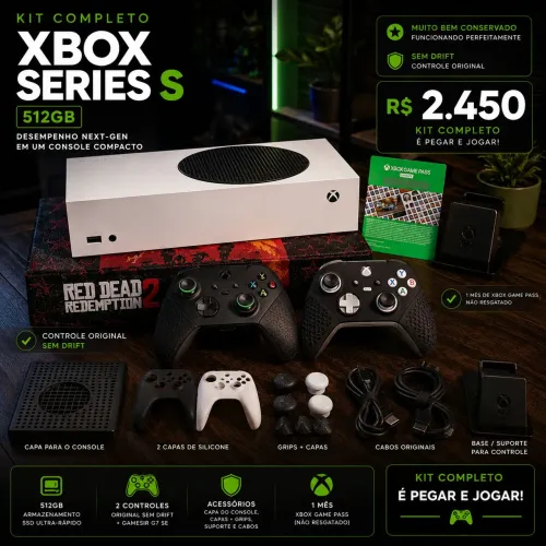 Xbox Séries S 512GB + Controle Original + Gamesir G7 SE