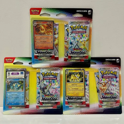 3 triple pack e 6 quadri pack evoluções prismáticas