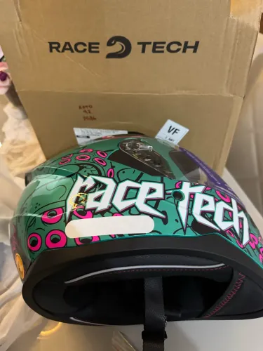 Capacete Race Tech Na Caixa Tamanho 58
