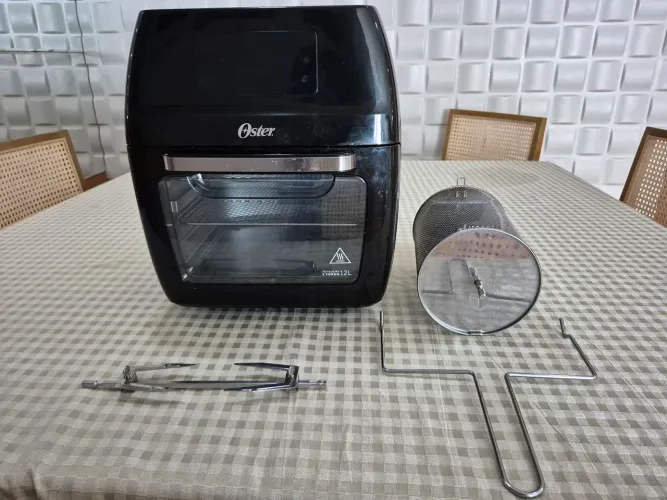Fritadeira Elétrica Sem Óleo Oster Oven Fryer 3 em 1 12L