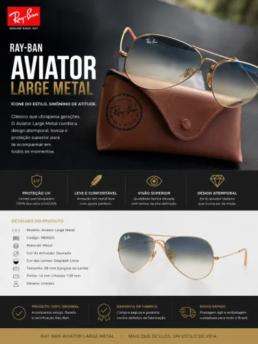 Ray Ban - Aviator Large Metal 