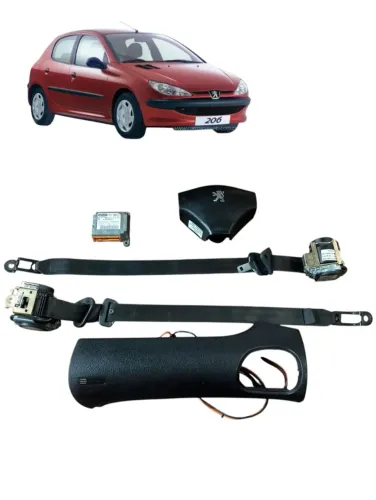 Kit Airbag Peugeot 206 1.0 1.4 1.6 2003 2004
