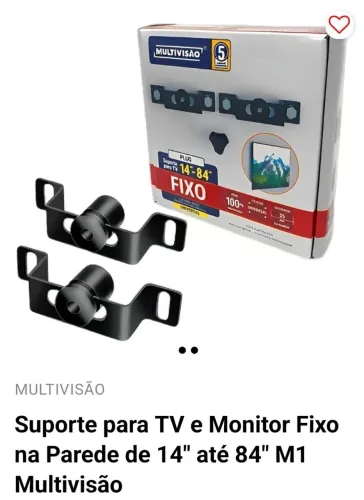 Suporte para TV de "14 até 84" polegadas