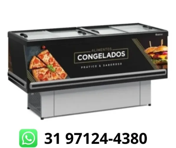 Ilha para Congelados 2 Metros Gelopar