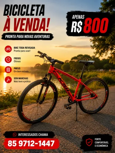 Bicicleta Vermelha Aro 29