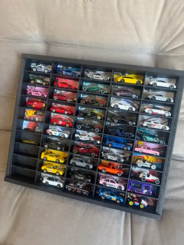 Expositor HotWheels Completo +45 Carros Novos e Exclusivos
