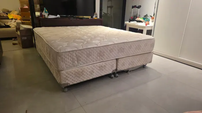 CAMA KING SIZE: Colchão + Box duplo (linha Orthopur, a topo de linha da Ortobom).
