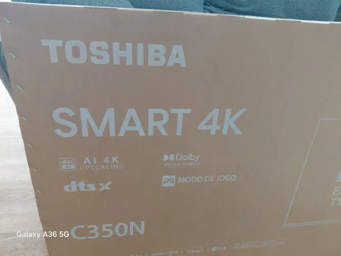 Tv 50 polegada nova na caixa ,passo cartão
