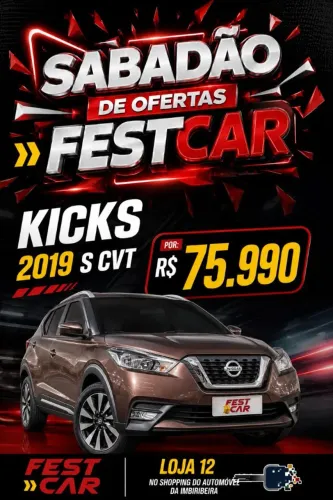 Nissan Kicks S 1.6 16V Flex 5P Aut. 2019
