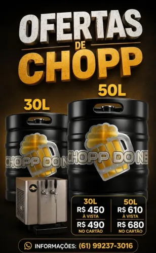Chopp para evento.