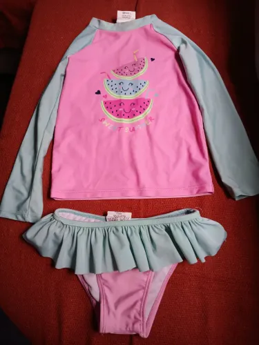 Kit blusa térmica e biquíni infantil 
