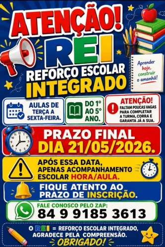 REFORÇO ESCOLAR E AULAS PARTICULARES. 