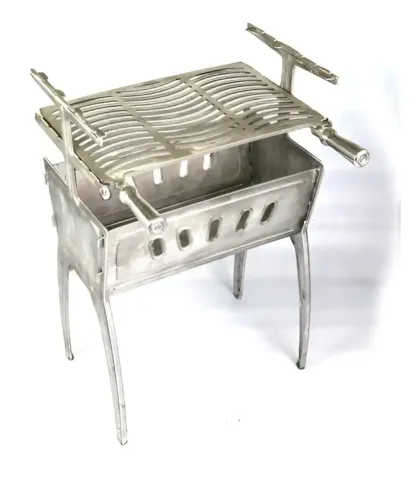 Churrasqueira Alumínio Fundido Aluminios Eler Grande Móvel