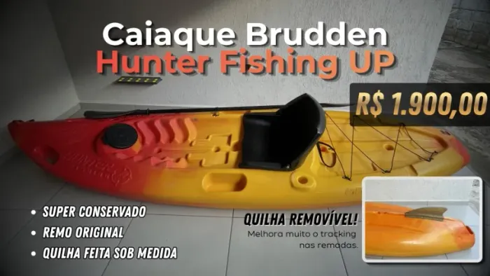 Caiaque Hunter Fishing UP + Quilha Removível