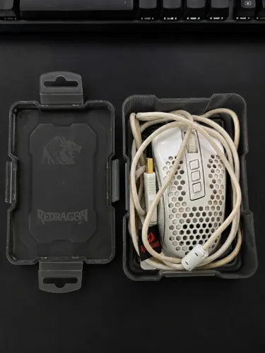 Mouse Gamer Redragon Storm Elite, 16000DPI - Lunar White