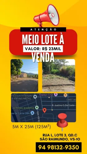 Somente venda MEIO LOTE VS-10