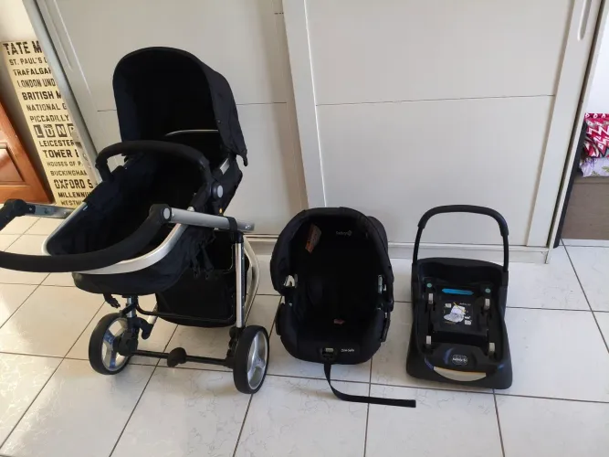 Carrinho de Bebê com Base e Bebê Conforto Safety 1st - Travel System Mobi 0 a 15kg