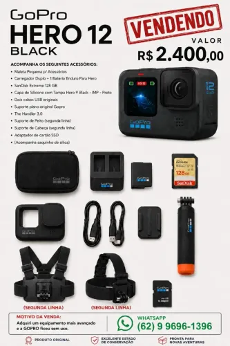 Câmera GoPro Hero 12 Black