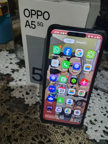 Celular oppo A5 5G, 256 GB