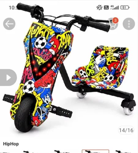 Triciclo Drift novo na caixa 8 polegadas