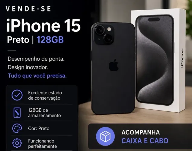 iPhone 15 128G seminovo