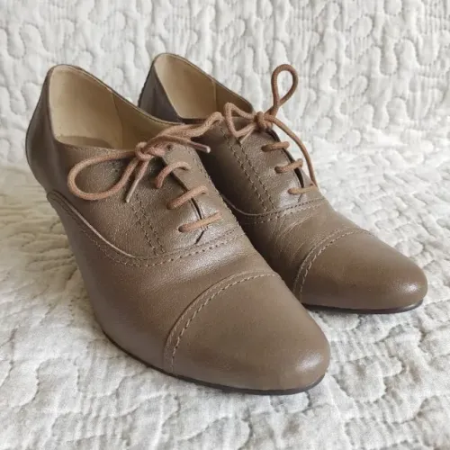 Sapato Oxford de couro mascavo Mc Benett