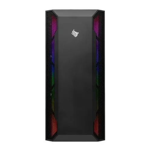 GABINETE GAMER ALCOR II, MID-TOWER, LATERAL DE VIDRO, COM 1 FAN, PRETO