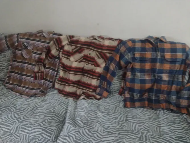 Camisas importadas, xadrez tamanho G