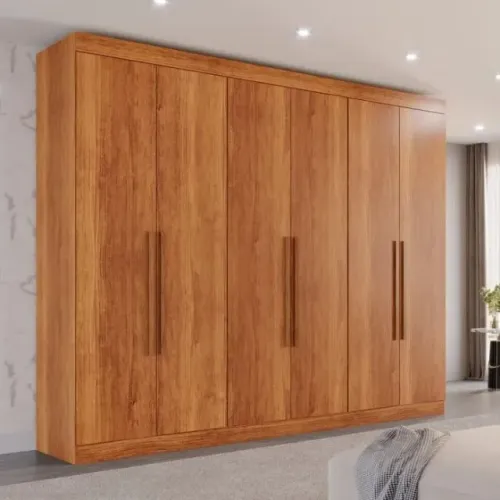 Guarda Roupa de Casal 100% MDF Órion com 6 Portas e 6 Gavetas 