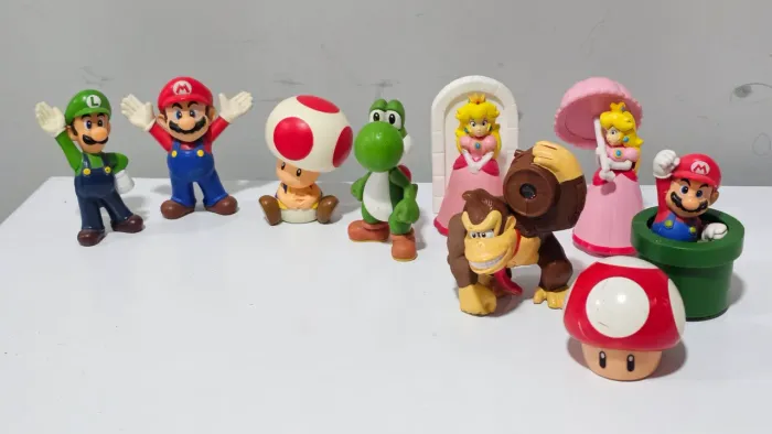 Super Mario Mclanche Feliz Coleção 2014 - 9 figuras